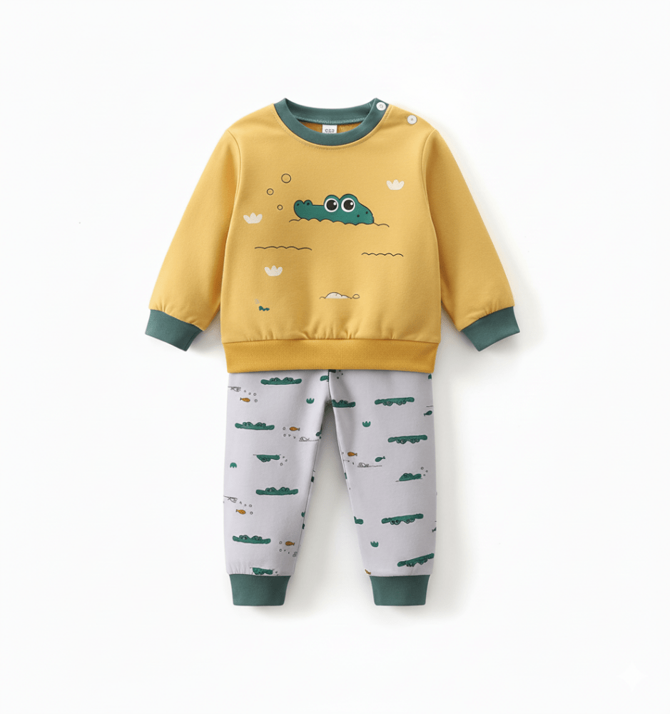 Cozy Croc Cloud Tracksuit 🌈 - Tiny Dost