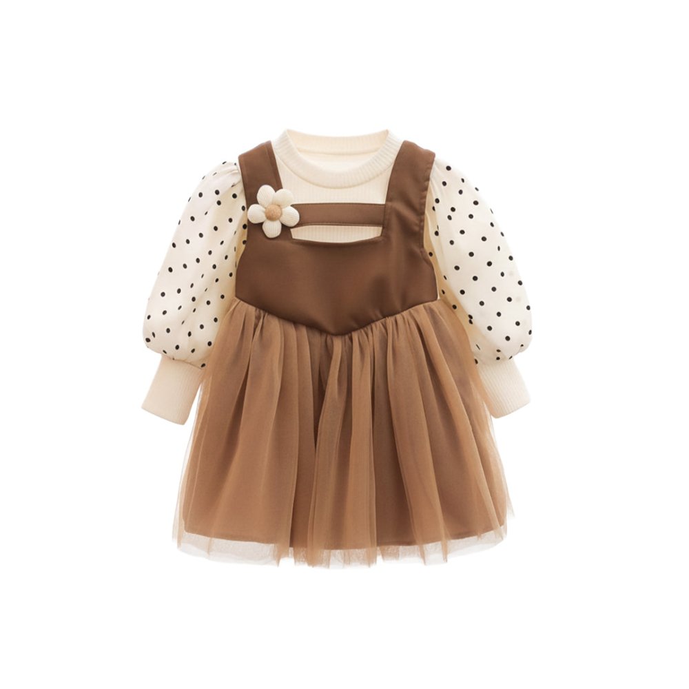 Polka Charm Frock - Tiny Dost