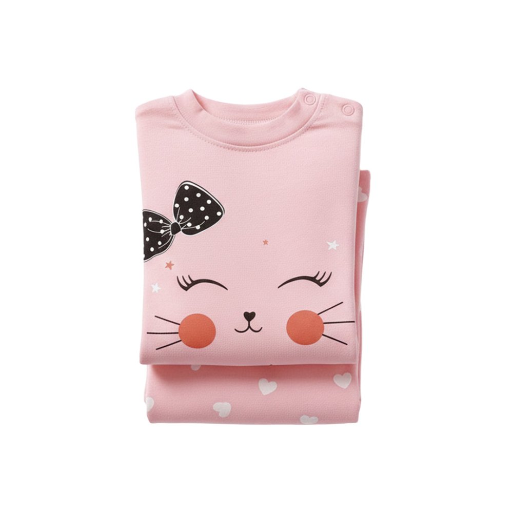 Sweet Kitty Pajama Set 🐱 - Tiny Dost