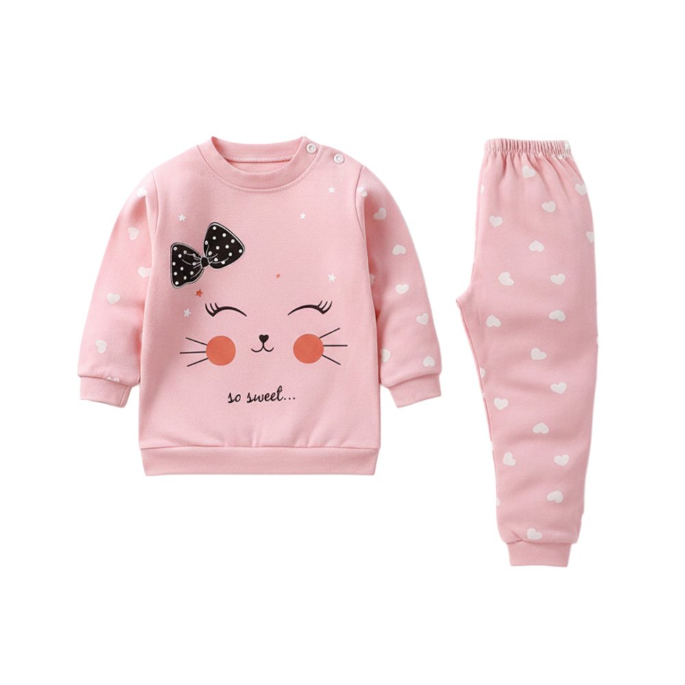 Sweet Kitty Pajama Set 🐱 - Tiny Dost